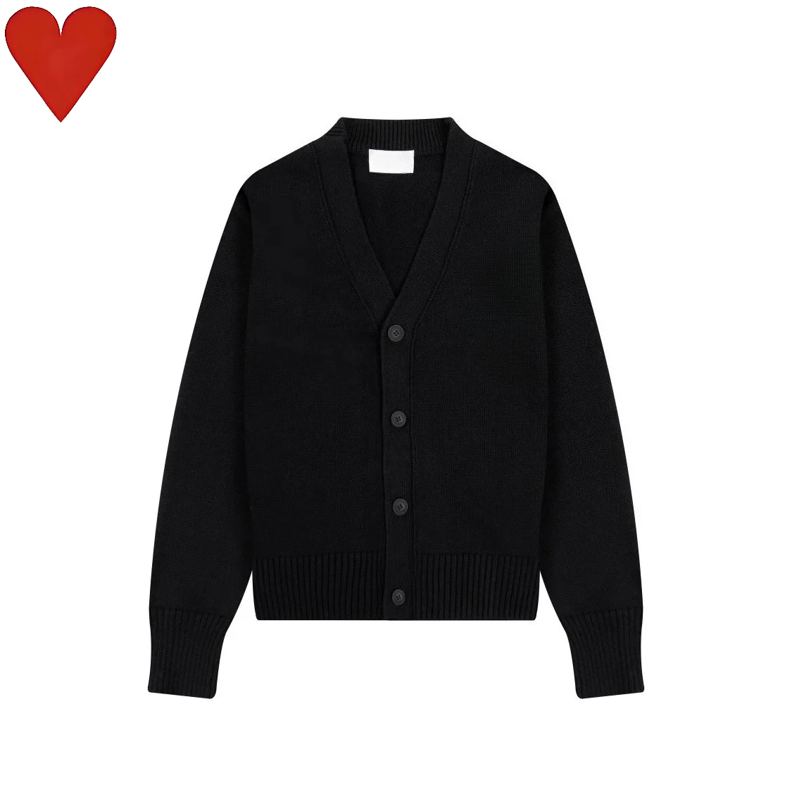 Pull en tricot épais pour l'hiver, décontracté et tendance, en forme de cœur, couleur rouge pêche, p