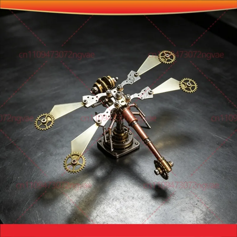 Steampunk Mechanical Dragonfly Insect DIY Assembly Kit Handcraft Art Decor 3D Assembling Craft Ornament