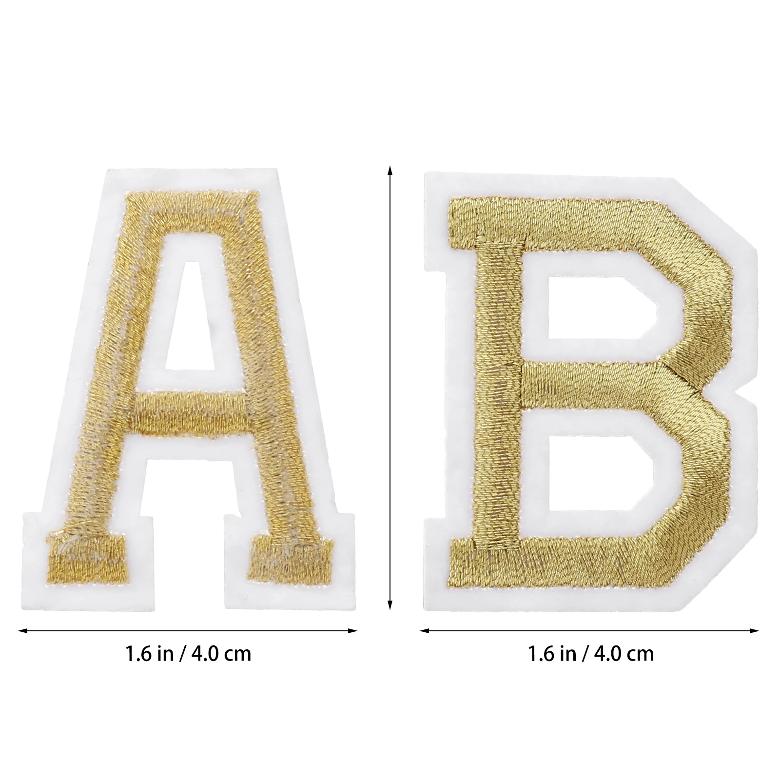 

2 Sets Letter Cloth Patches Bright Embroidery Applique Hot Melt Adhesive Film Stickers Sew Clothes Decor Supplies