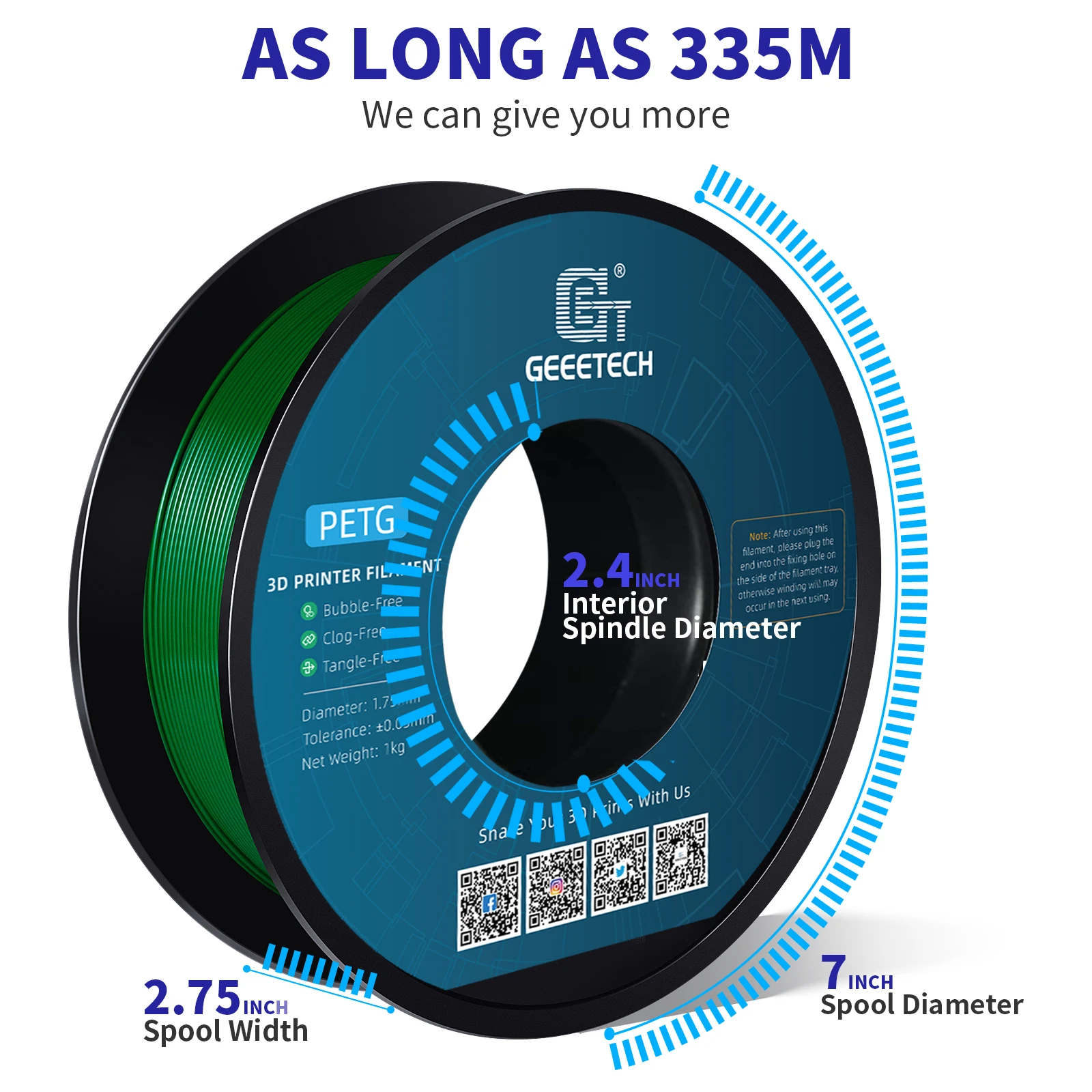 Geeetech 5kg PETG 1.75mmフィラメント FDM 3Dプリンター用 3Dプリントワイヤー 真空包装 ローカル倉庫 カラフルプラスチック