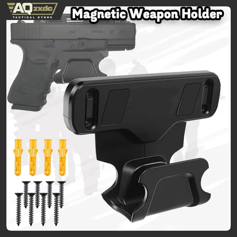 

Magnetic Weapon Holder, Gun Magnets with Safety Trigger Guard for Revolver, Handgun, Shotgun, Gun, for Vehicle, Car, Truck, Desk