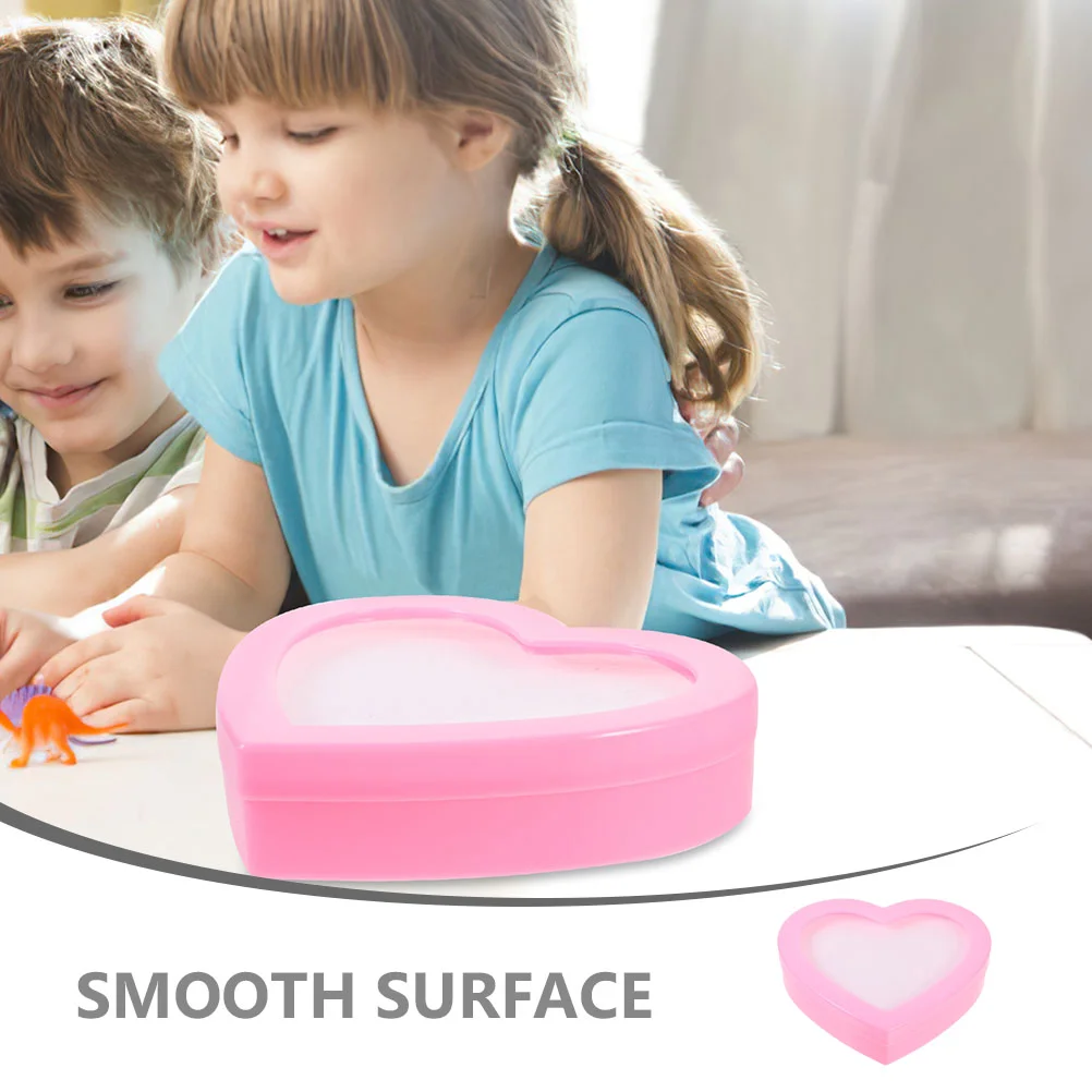 4 Pcs Children's Ring Box Small Rings Case Jewelry Container Heart Shaped Finger Holder Gift Boxes For