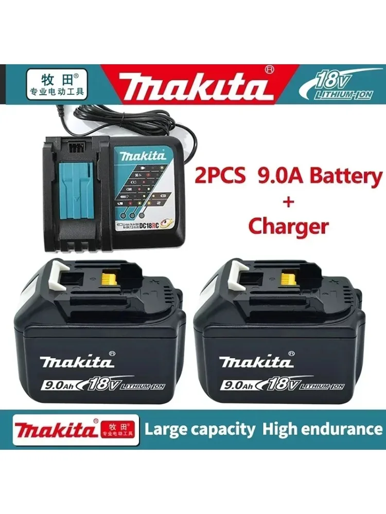 100% Makita-batterij 9,0 Ah 18V LXT Lithium-Ion BL1860 met LED-indicator Batterij 18v Batterij voor elektrisch gereedschap Originele 18v 6Ah - afbeelding 2