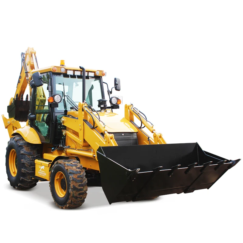 EPA Factory Direct Sale Wheel Diesel Backhoe Loader 4WD Agricultural Engineering Backhoe Integrated Loader Wholesale Customized