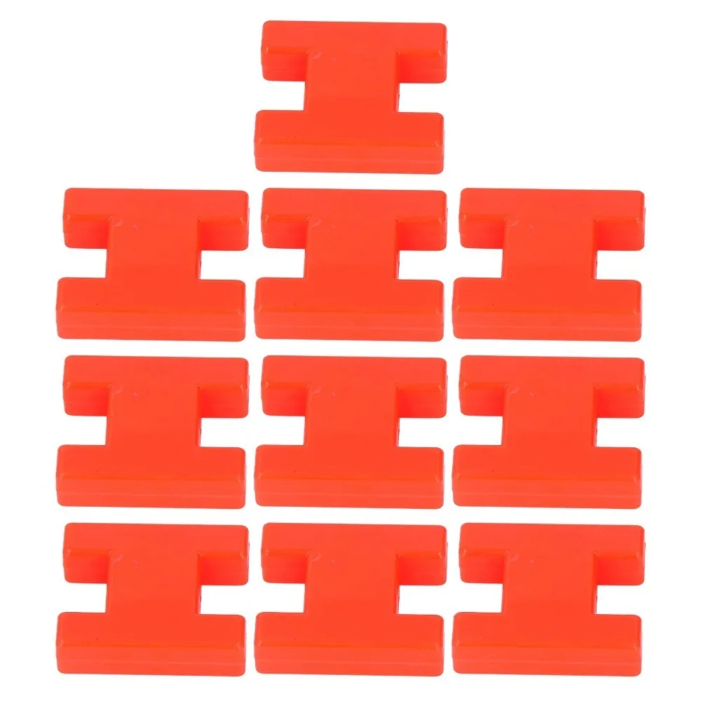 10PCS Portable H-Shaped Fishing Line Winder ABS Red Line Wrapping Board 60*55*10mm Line Spooling Tool Fishing Accessories