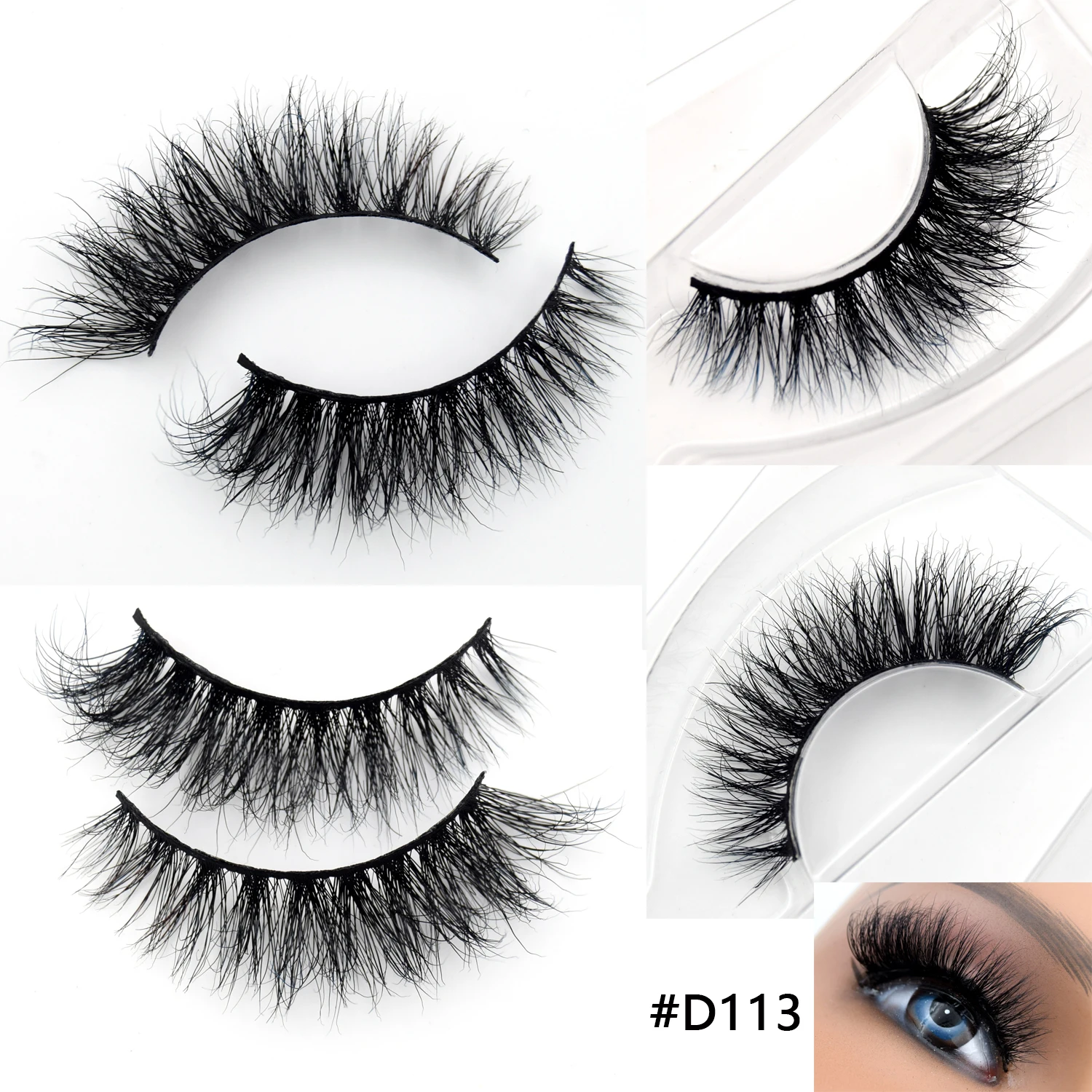 Visofree Eyelashes 3D Mink Lashes High Volume Handmade Mink False Eyelashes Thick Full Strip Lashes Cruelty Free cilios posticos