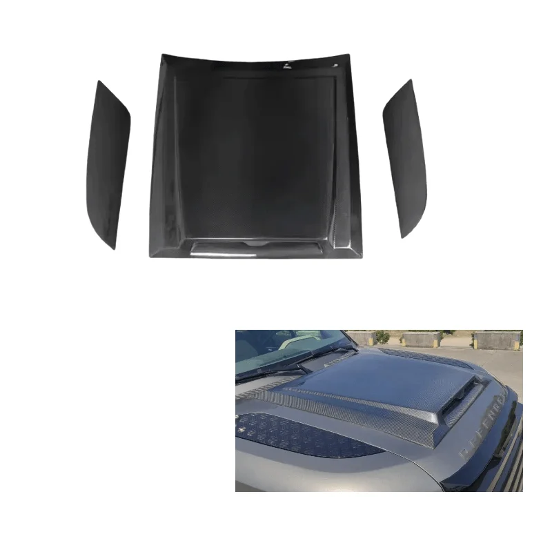 

Carbon Fiber Engine Cover Car Front Bonnet for Land Rover Defender 90 110 LM Style Small Engine Bonnet Hood Car Accessories