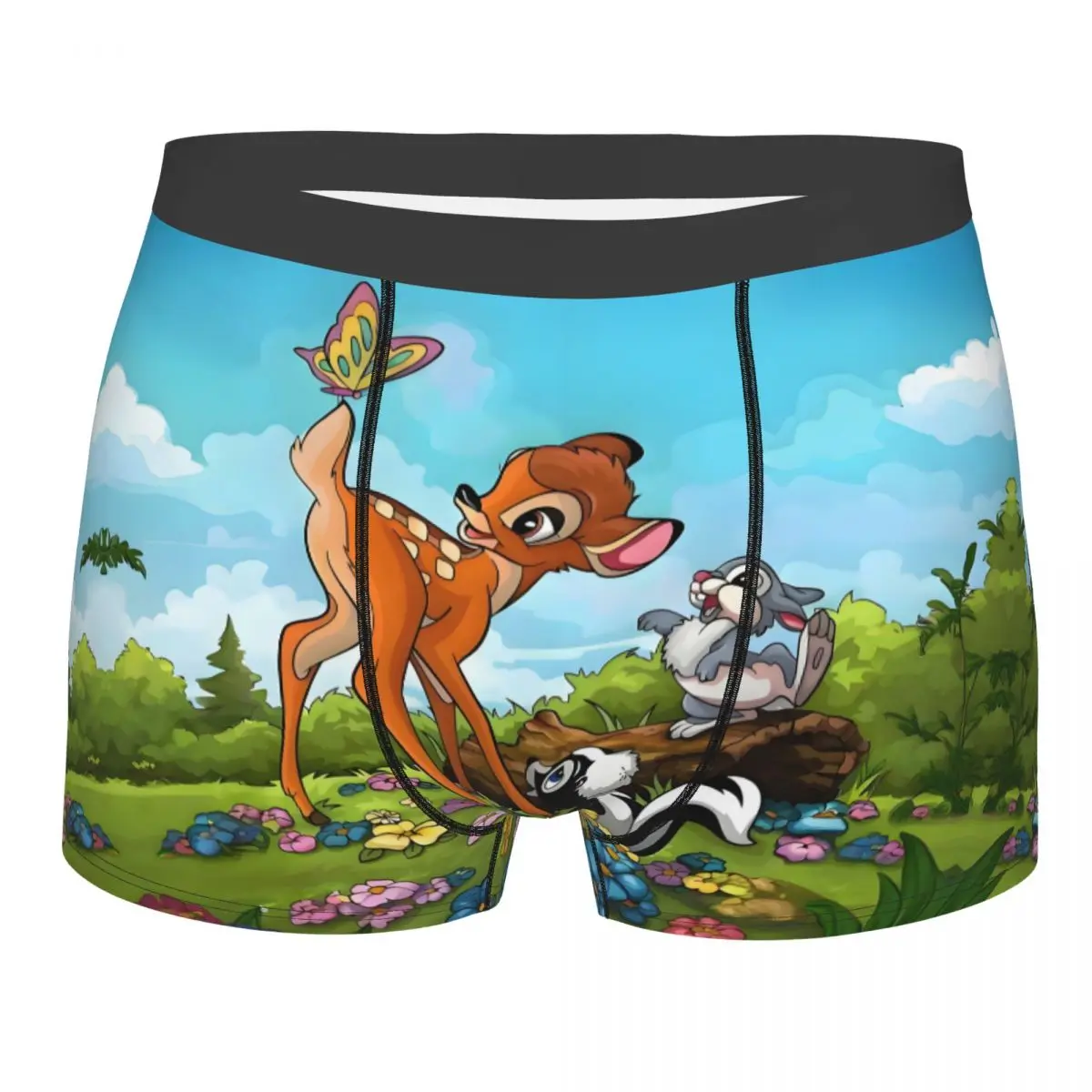

Custom Film Bambi Cartoon Boxers Shorts Mens Kawaii Anime Briefs Underwear Novelty Underpants