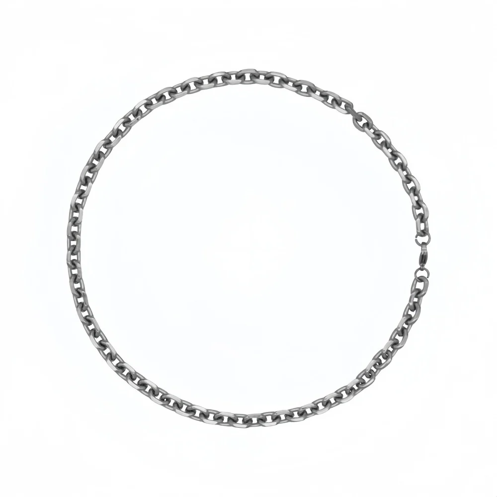 Herren Retro Silberfarbene Edelstahl-Halskette Hip-Hop Dicke O-Kette Schmuck Rock Einfaches Outfit Halsketten-Accessoire Geschenk – Detail 5