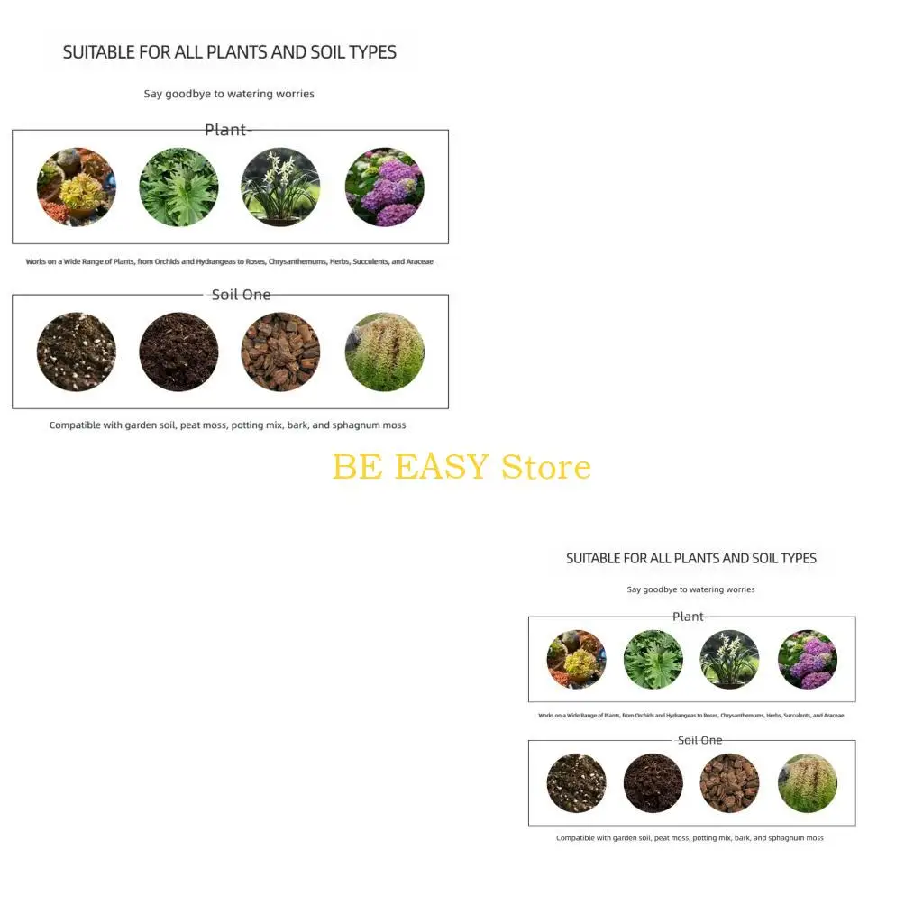 E28F Plant Soil Moisture Meter Manual Reading Probe for Indoor Pots Balcony Soil Checks and Garden Watering Home Use
