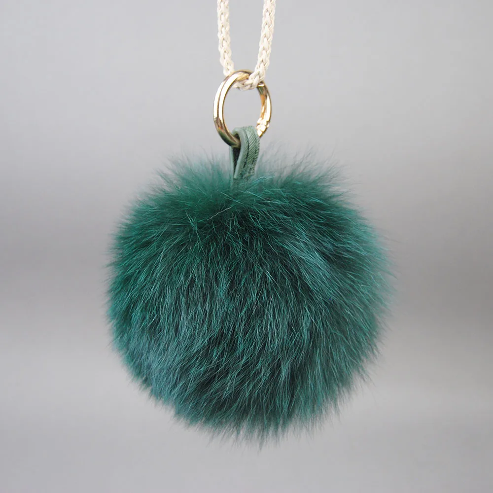 Large Soft Real Fox Fur Ball Luxury y2k Accessories For Key Fobs Strap Ring Keychains Women Men Bags Car Keys Decoration Gift