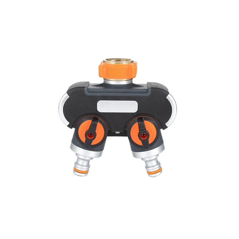 Pacifier metal double pass, garden lawn watering connector, faucet connector accessories aluminum adapter head