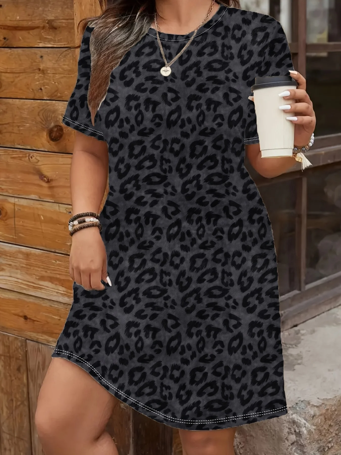 Abito da donna con stampa farfalla e motivo floreale multicolore Abbigliamento da donna Girocollo Manica corta Indumenti da notte Y2k Abbigliamento Top