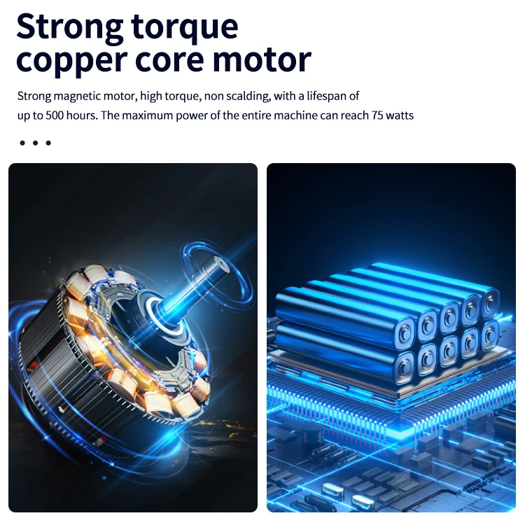 แปรงขัดทำความสะอาดไฟฟ้าแบบหมุนด้ามยาว พร้อมหัวแปรงเปลี่ยนได้ 8 หัว สำหรับทำความสะอาดห้องน้ำ ห้องครัว และพื้น