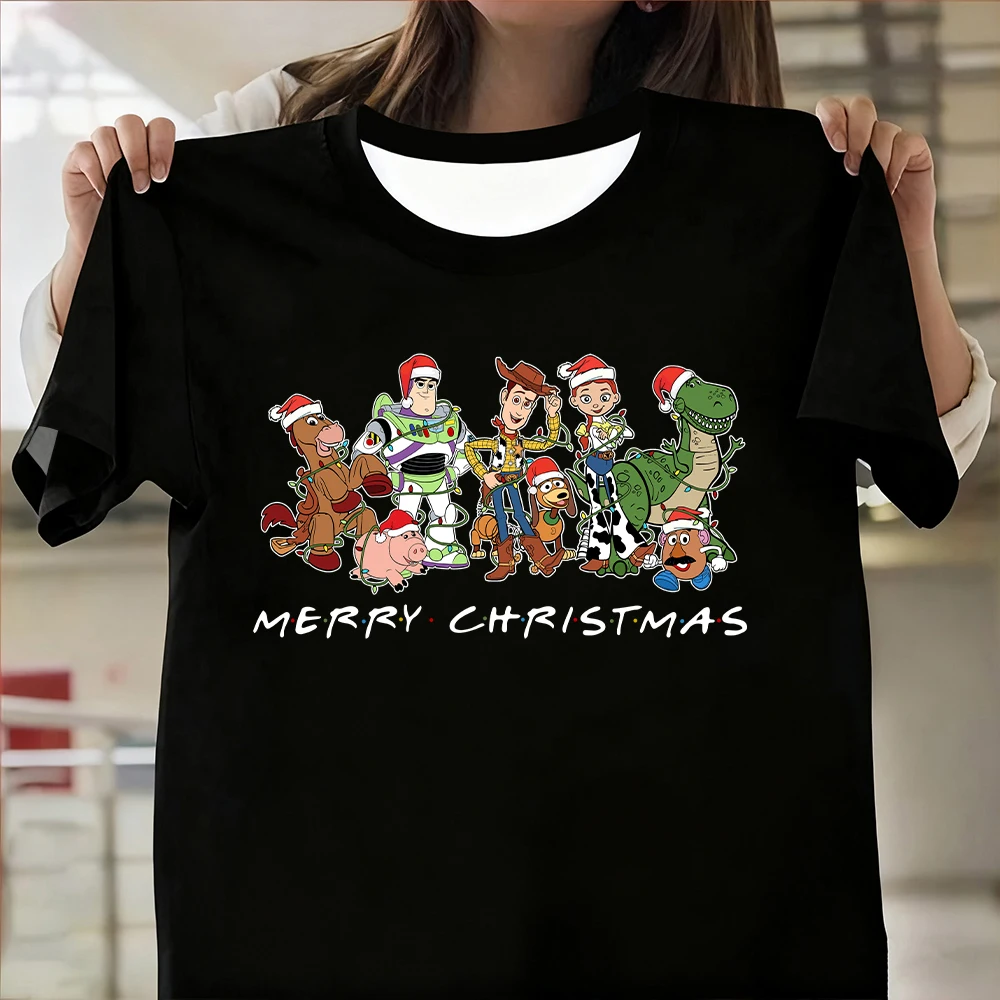 تي شيرت توي ستوري مطبوع عليه عيد الميلاد "آنت حصلت على صديقًا فيي" ملابس نسائية كبيرة الحجم تي شيرت صيفي غير رسمي ملابس خروج #2