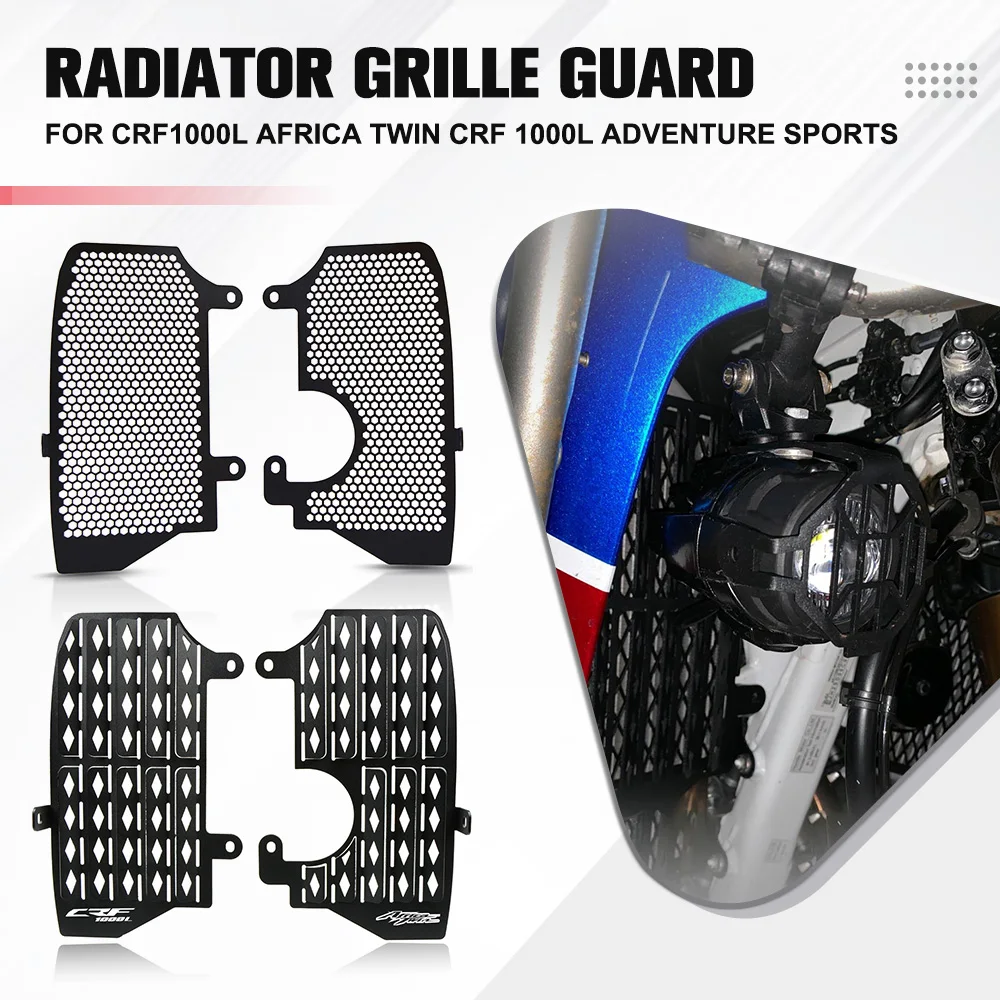 

2016-2018 2019 FOR Honda CRF1000L Africa Twin CRF 1000L ADVENTURE Sports Radiator Grille Cover Guard Protetor Radiator Guard