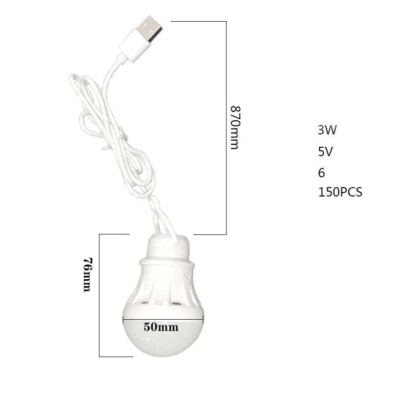 2pcs LED Lantern Portable Camping Lamp Mini Bulb USB Power Book Light Reading Student Study Table Lamp Super Birght For Outdoor