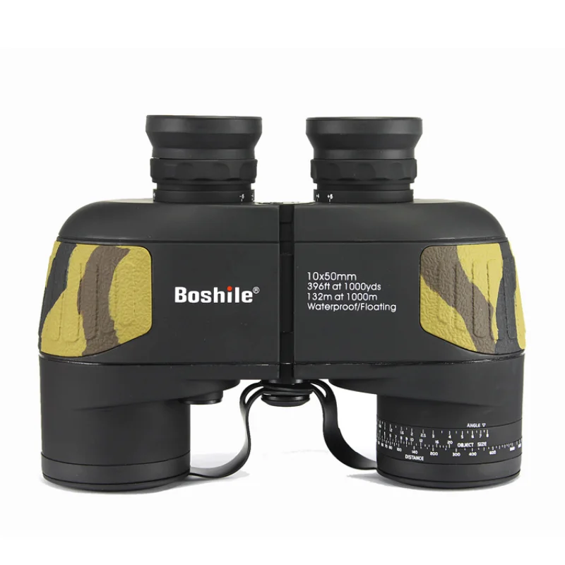 Boshile10X50 Telescope, Outdoor Binoculars with Coordinate Ranging Waterproof, BAK4 Prism, Multi-layer Coating, Viewing Ranging