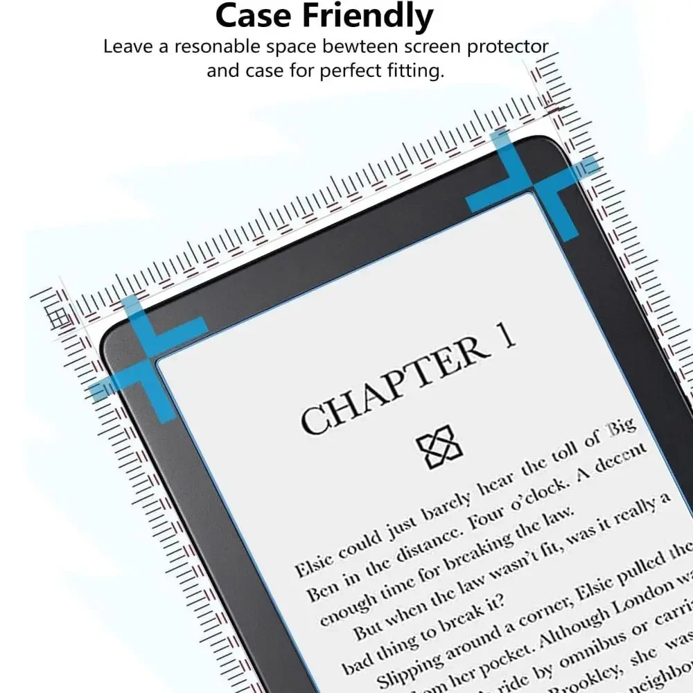 

2 Pack 6/7/10.3 inch Screen Protector Shockproof 9H Tempered Glass HD Anti Scratch for KOBO Clara 2E Libra Colour BW 2024