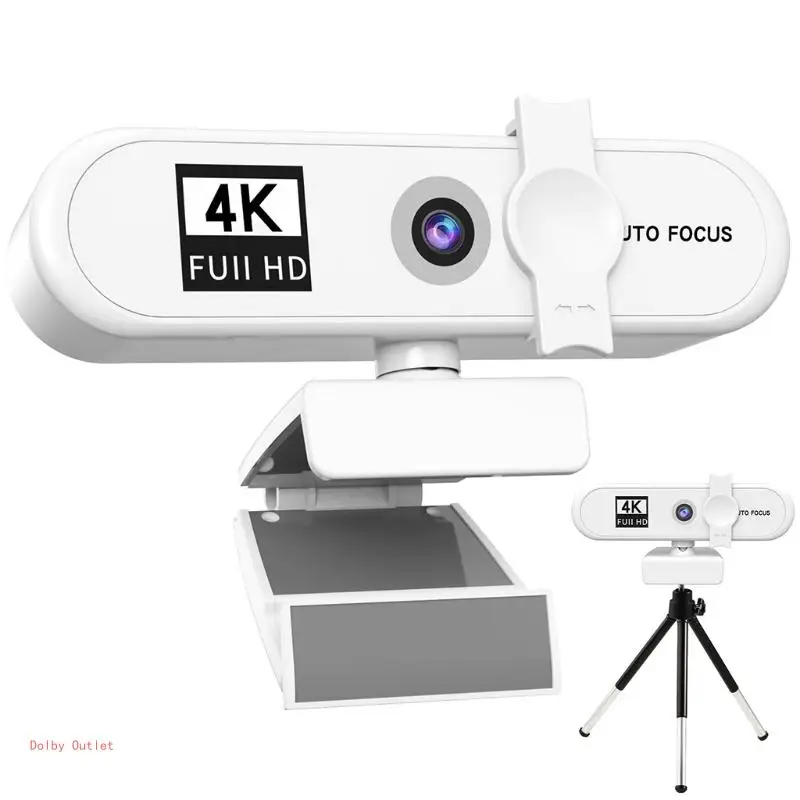 4K HD 웹캠 자동 초점 회의 PC 라이브 방송 웹캠 USB 웹캠 사무실 회의실 마이크 1080P HD 웹캠