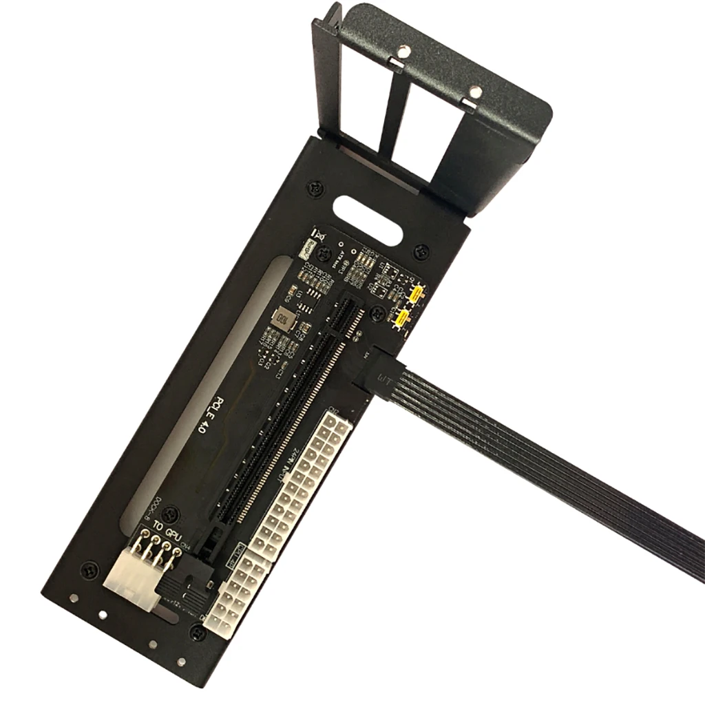 R43SG versión mejorada M.2 m-key a PCIe x16 4,0 para NVME, base de Tarjeta gráfica con 8 pines a Dual 6 + 2 pines, Cable de alimentación de tarjeta gráfica