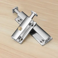 4 6 Inch Automatic Spring Latch Button Lock Surface Mounted Bolt Zinc Alloy Wooden Bathroom Door Buckle
