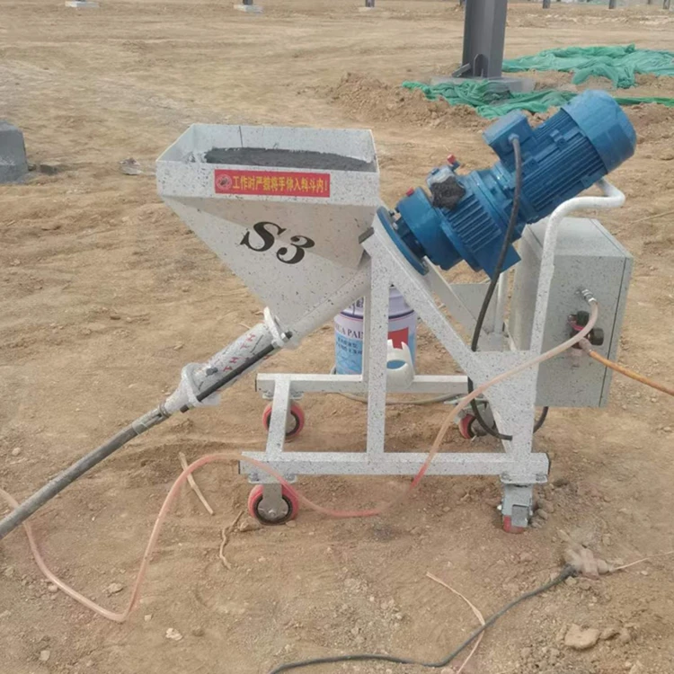Screw Pump Cement Mortar Grouting Putty Plaster Texture Fireproof Sprayer