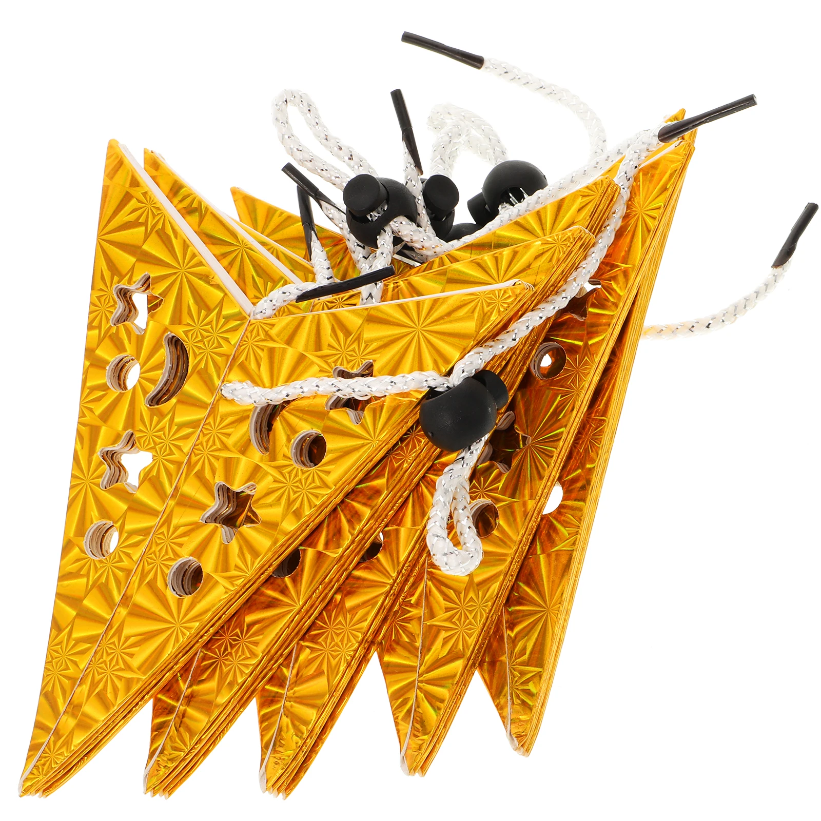 

5PCS Pentagram Lampshade Paper Star Light Hanging Garland Golden Ceiling Lanterns for Dining Table Decor Indoor Lighting