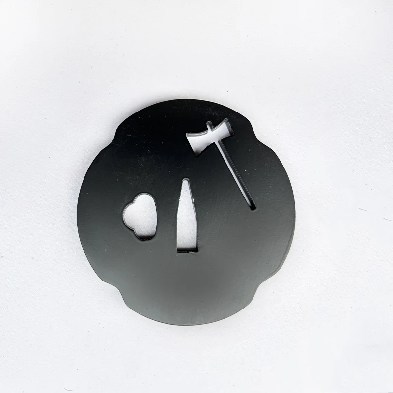 Iron Tsuba, Handle Guard, DIY Japanese Sword Tsuba, The Mountings of Samurai Swords, Iron Laser Cutting, Can Custom