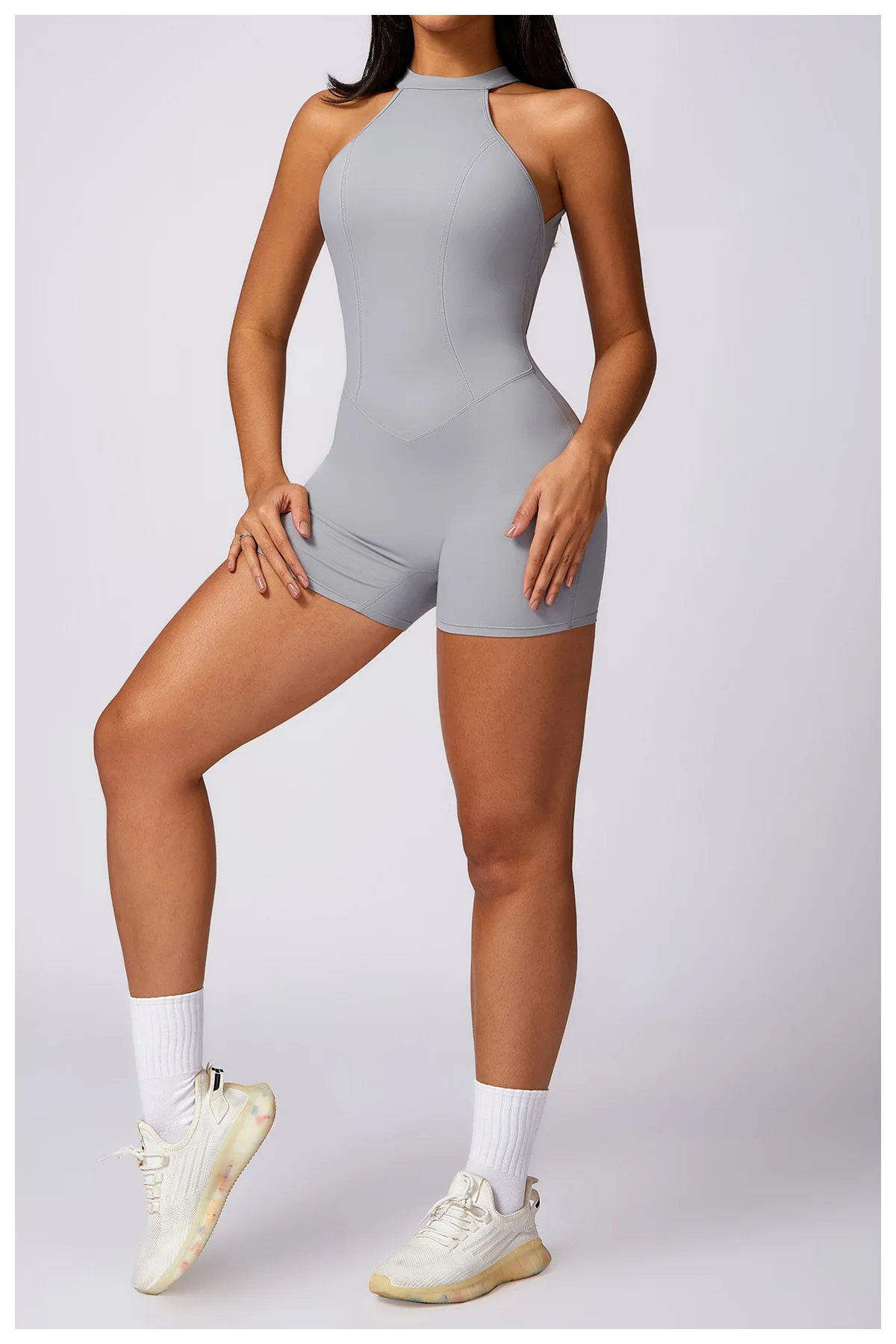 Women\'s 2024 New INS Network Red Same Hip Lift Back Outdoor Running Tight Exercise Quick Dry Yoga Fitness Jumpsuit