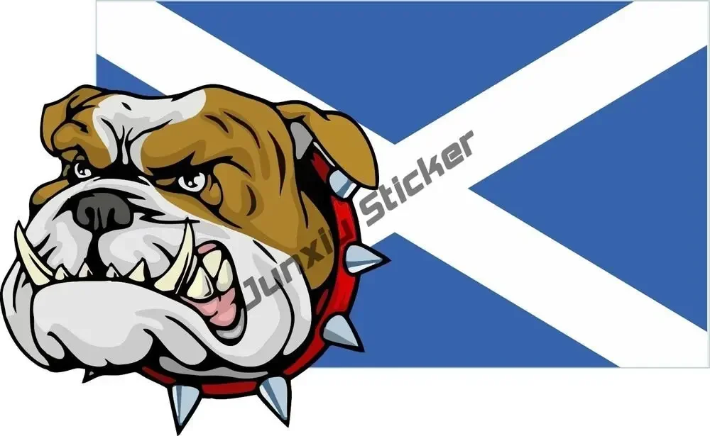 Royal Coat of Arms of Scotland Sticker Day of The Dead Sugar Skull Scottish Saltire Flag Shield Emblem Style SUV Fine Decal