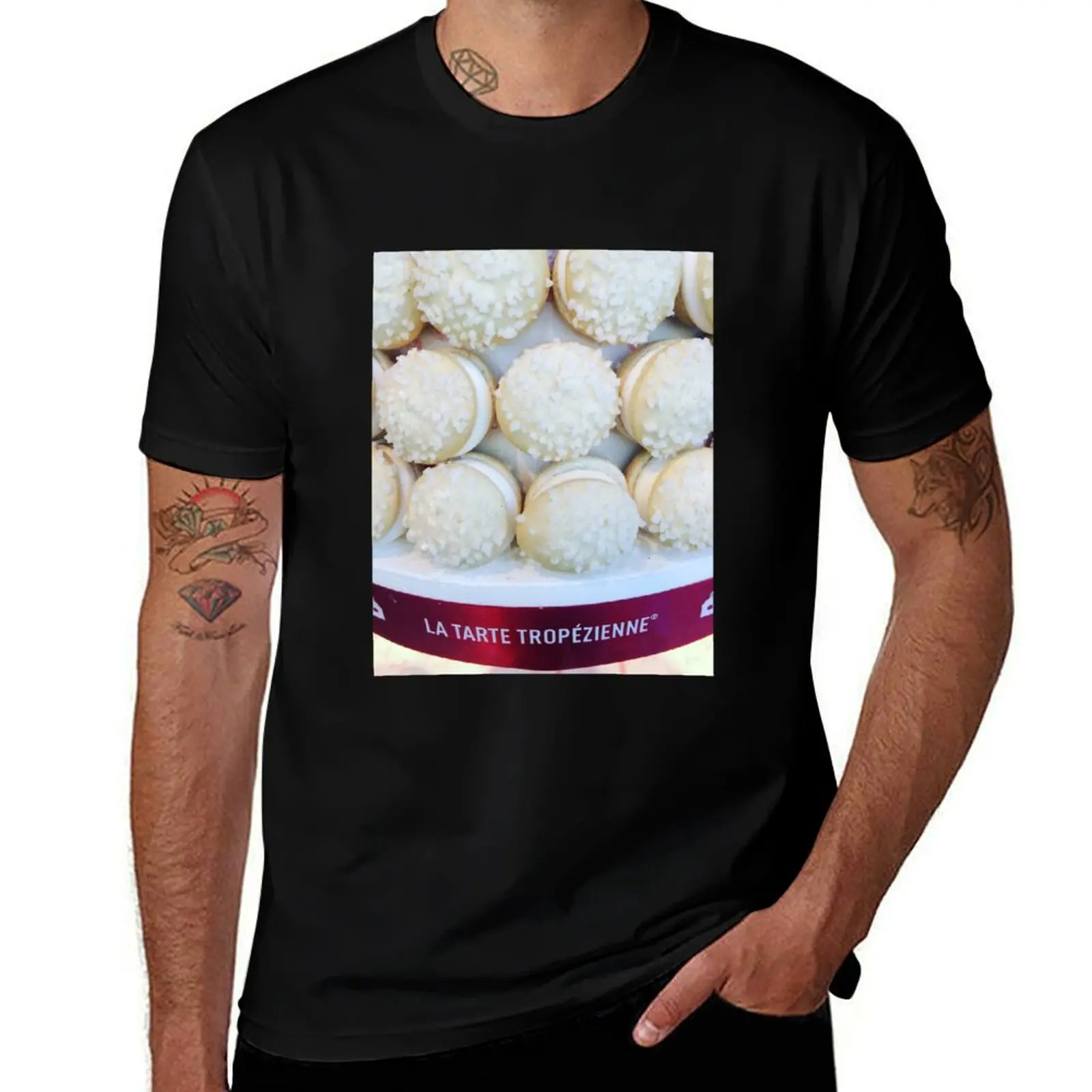 La Tarte Tropezienne Saint Tropez, France - gateaux - cake T-Shirt blanks mens t shirts top quality