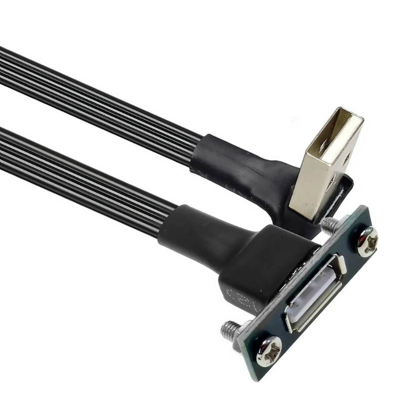 20-300cm USB 2.0 Male To Female Extension Cable Panel Mount For Various Devices