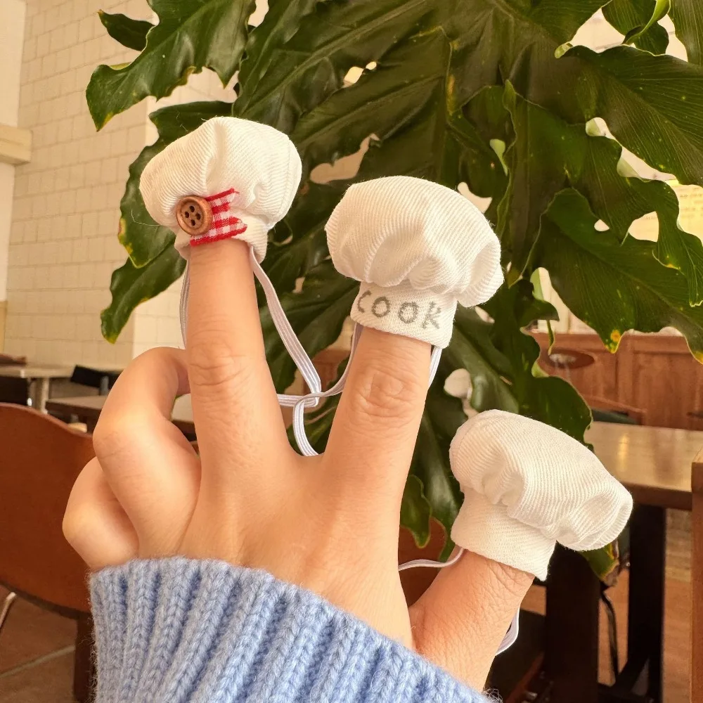 

Cute 10~15cm Doll Chef Hat Mini Doll Clothing Doll Hats Miniature DIY Macaron Doll Clothing Doll Decoration