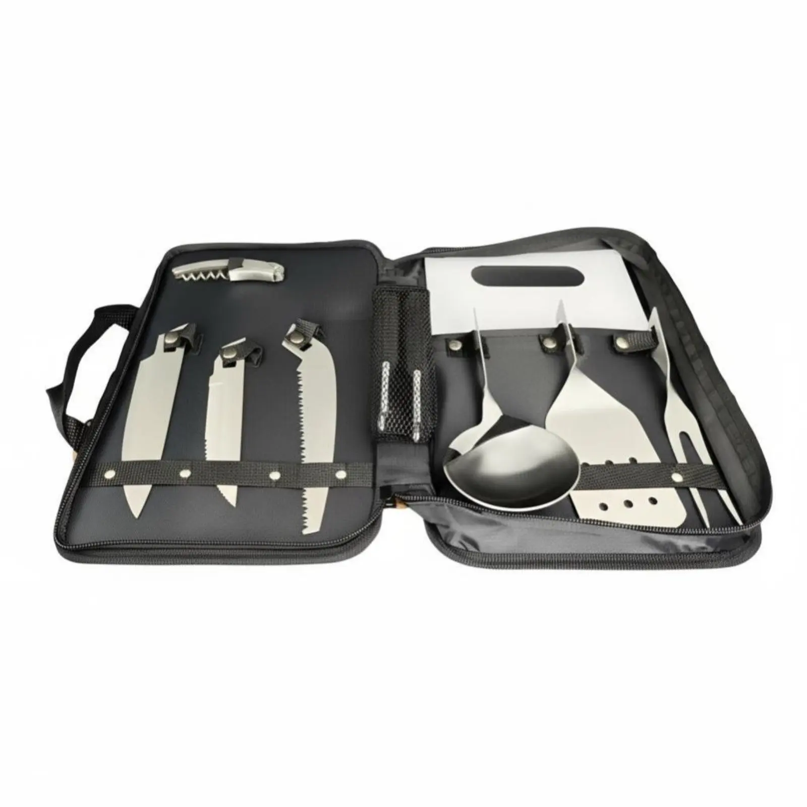 

Набор походной посуды, портативный набор из нержавеющей стали, полный комплект кухонного инвентаря для кемпинга, приготовления еды на природе, походов