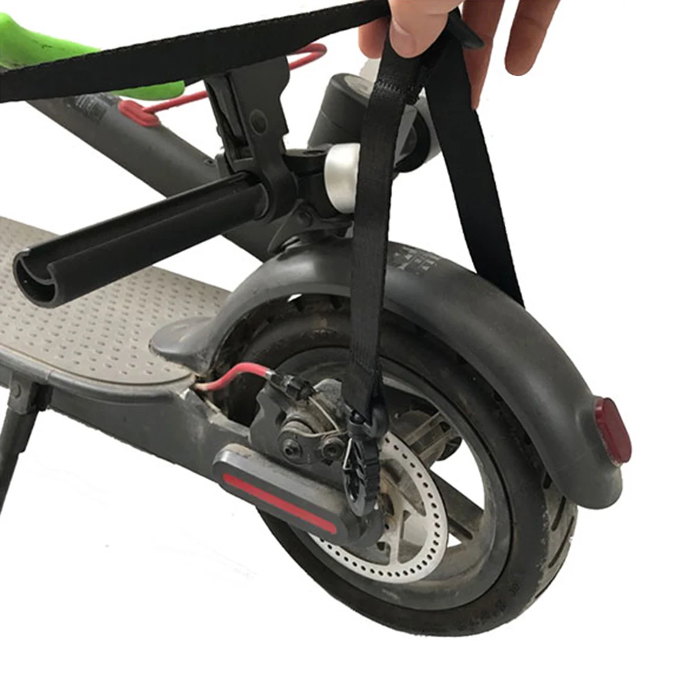 

1pc Nylon Carrying Strap for Electric Scooter Skateboard Bike Adjustable Length Cross- Padded Shoulder Belt Suitable