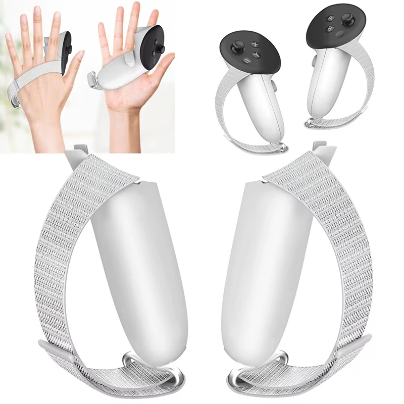 A7QHO-Anti-Fall Hand Strap For Meta Quest 3 VR Controllers Adjustable Active Straps For Oculus Quest 3 VR Grips Accessories
