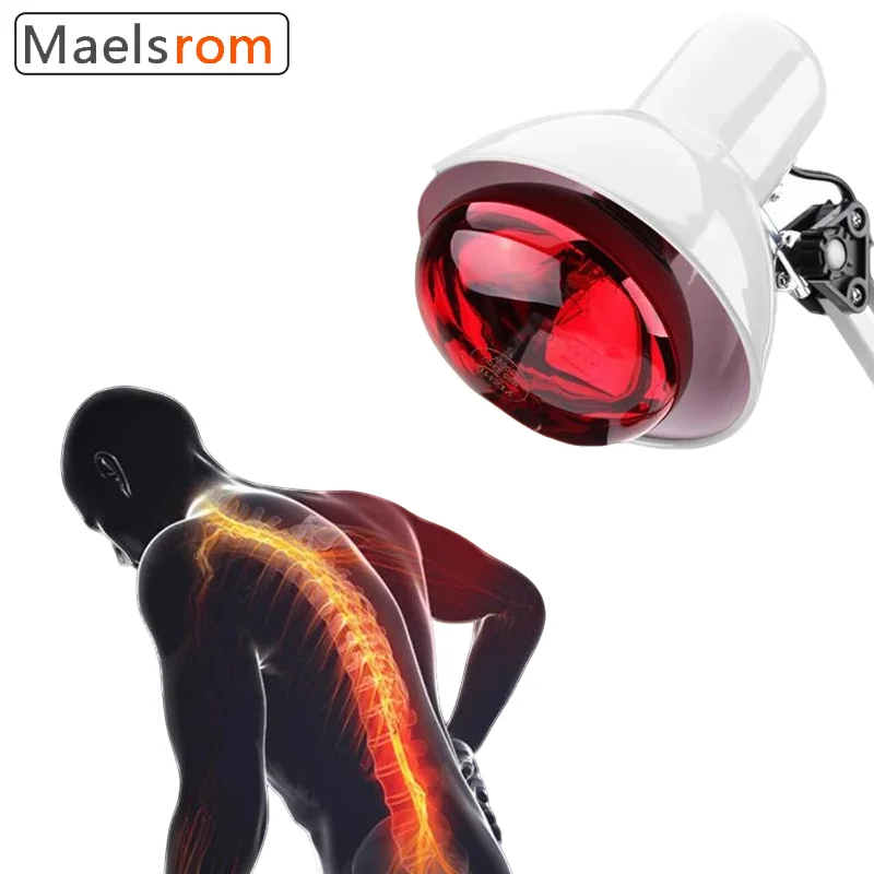 Infrared Heat Lamp Therapy Set - 150W Red Light Bulb with Lamp Stand for Body Pain Relief, Muscle Recovery, Arthritis & Joint