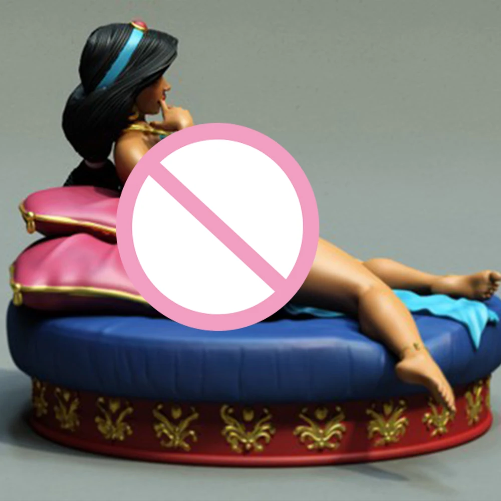 1/24 kit de modelo de impressão 3d linda menina animal de estimação nsfw anime figura modelo kit diy estátua de redução em miniatura brinquedo sem pintura