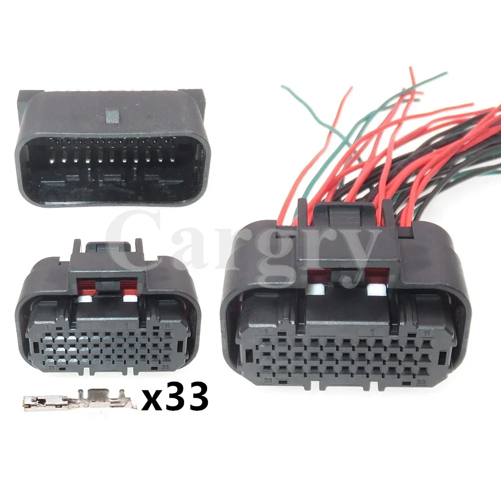 

1 Set 33P 1554458-2 1554461-2 1554461-1 Car ECU Electric Wire Waterproof Socket AC Assembly Auto Low Current PCB Connector