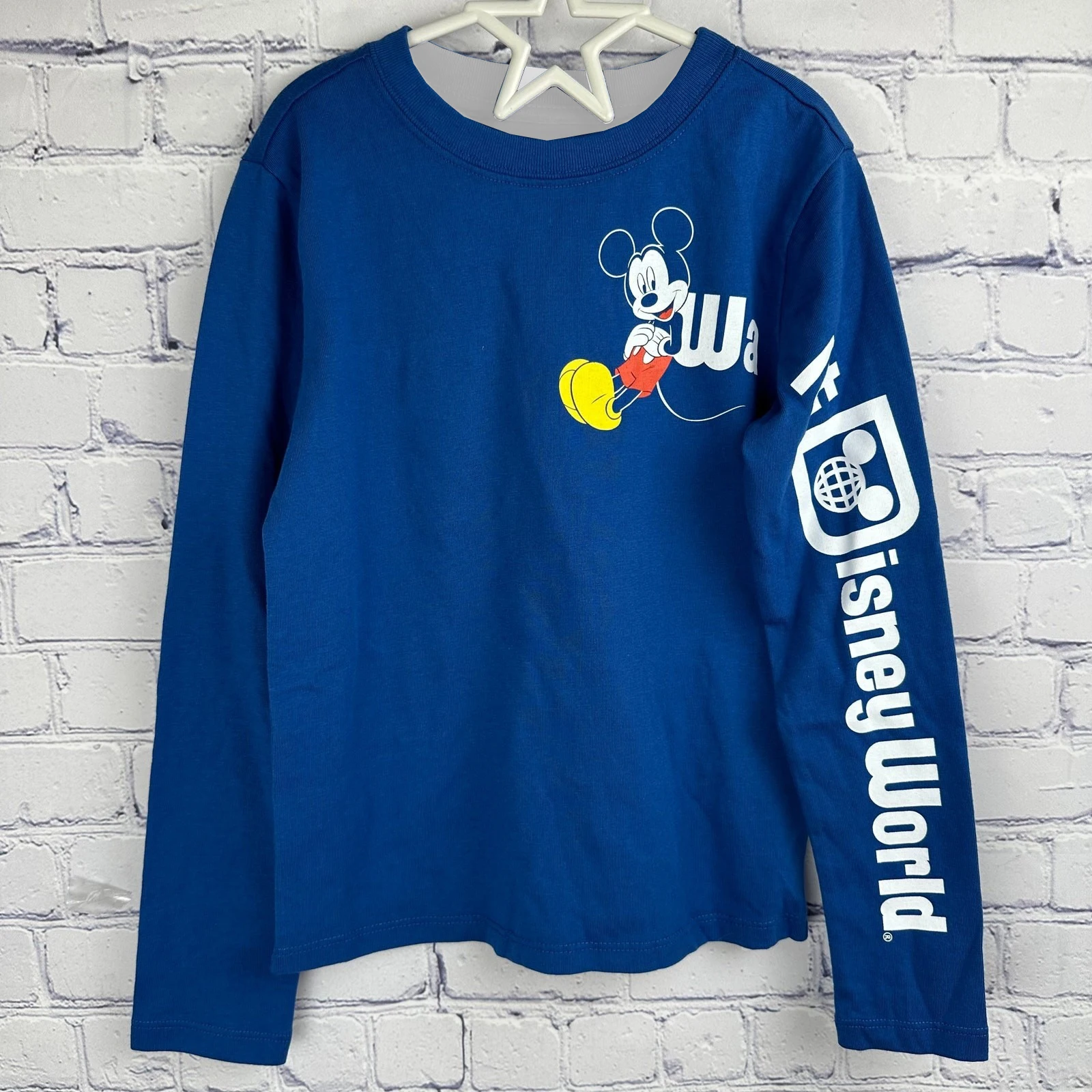 ديزني ميكي ماجيك كينغدوم رحلة عائلية الأب والابنة تي شيرتات طويلة الأكمام التجفيف السريع عادية مريح أنيق لينة بسط