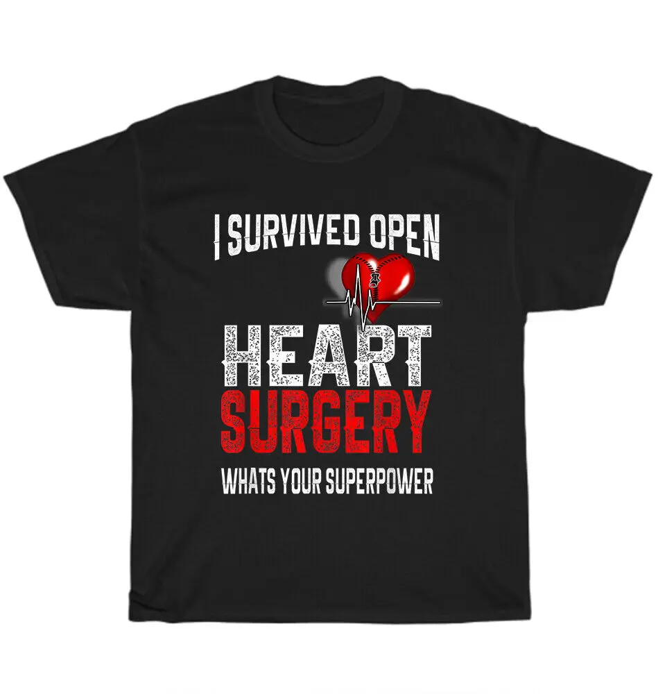 I Survived Open Heart Surgery What's Your Superpower CHD Awareness T-shirt Gift