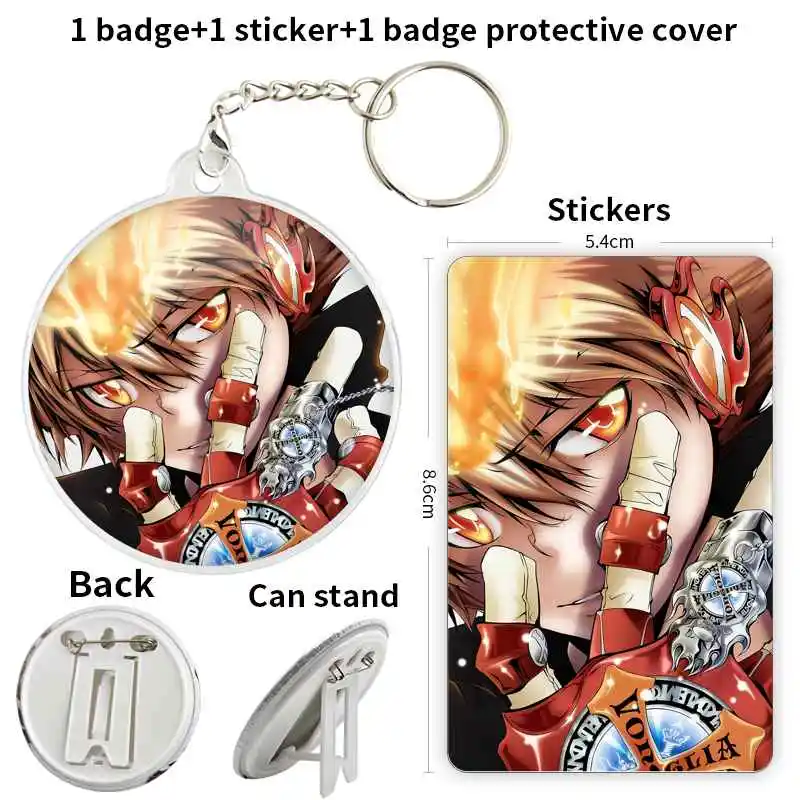 Sawada Tsunayoshi Anime Character Badge Brooch anchor Peripherals Pin Metal Personalizedinsignias personalizables