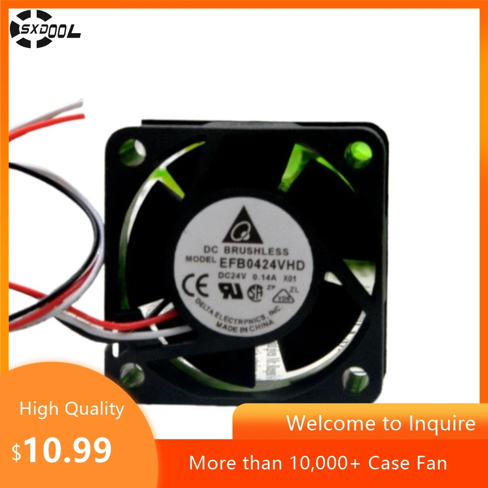 

For Delta4020 4CM 24V 0.14A EFB0424VHD Inverter Server Cooling Fan