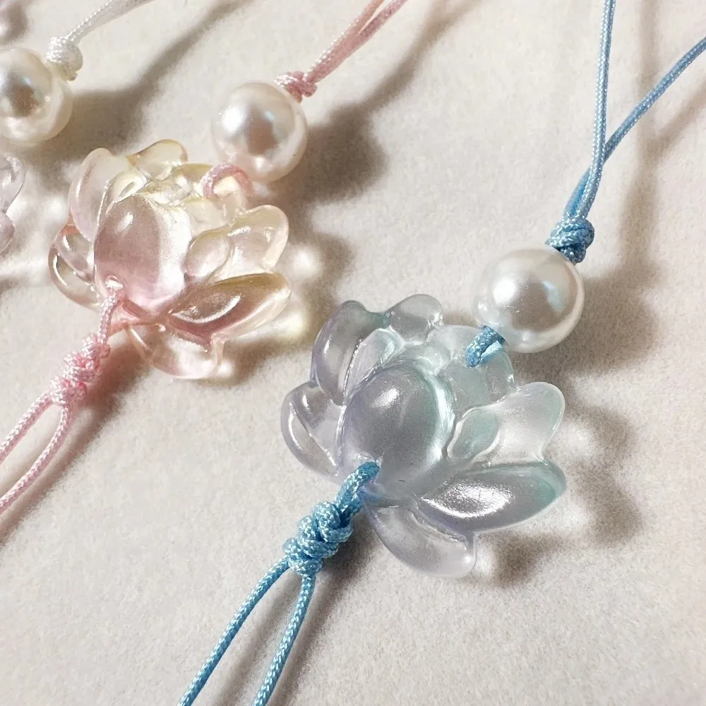 

Подвеска в виде лотоса из бисера в китайском стиле, винтажные брелки ручной работы, цепочка для камеры, подвесное украшение для рюкзака, ювелирный аксессуар