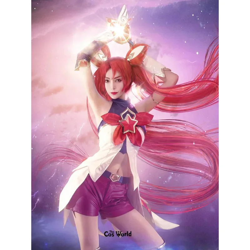 LOL Star Guardian السحرية فتاة Jinx الزي الرسمي السراويل الزي ألعاب تأثيري ازياء