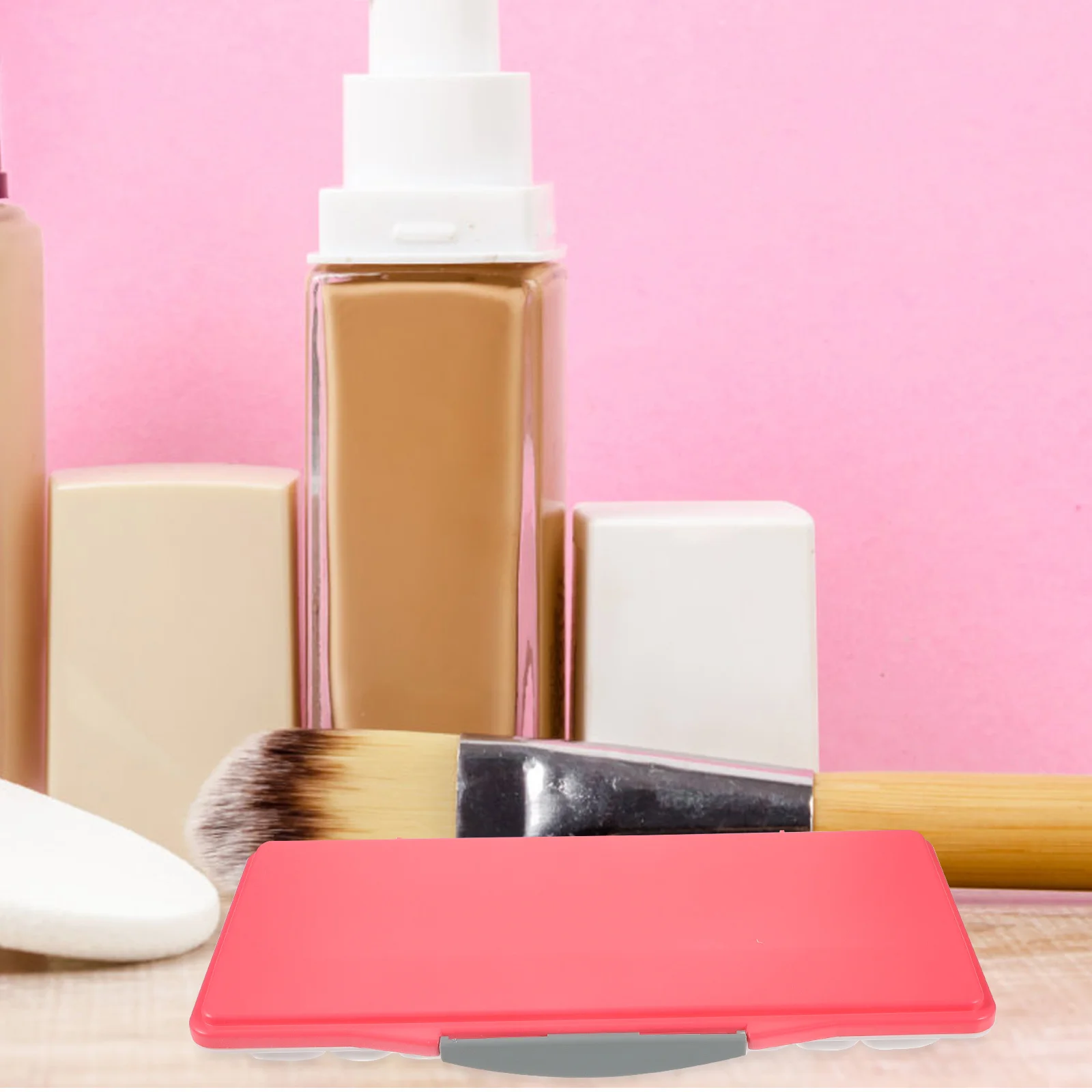

Plastic Watercolor Pigment Box Lightweight Easy-to-Clean Durable Empty Mixing Tray Portable Painting Color Box