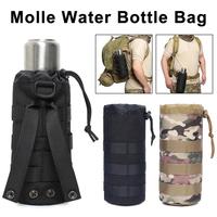 Tactical Molle Water Bottle Bag Pouch Holder Outdoor Kettle Fishing Carrier Bottle Water Travel Cycling Hunting Hiking Camp N5P5