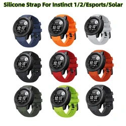 Galaxy-Pulseira de relógio Garmin Instinct 2, 22mm, Silicone, Substituível, Pulseira para Esporte, Esports, Pulseira Solar