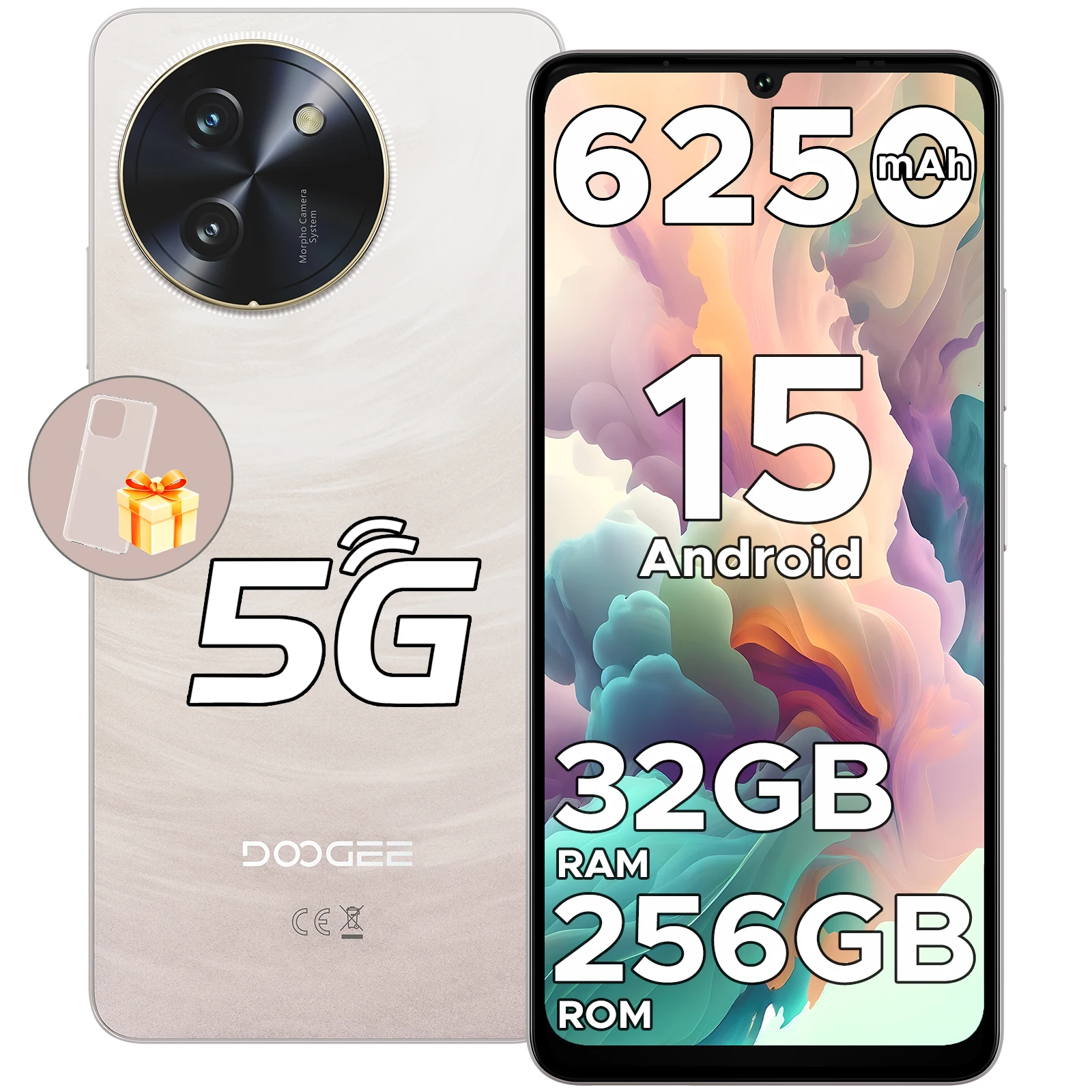 DOOGEE Note59 Pro Android Smartphone 15 5G HD Mobiele Telefoon 32GB RAM 256GB ROM batterij mAh wereldwijde versie